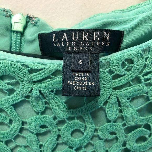 LAUREN RALPH LAUREN Mint Green Sleeveless Dress S6 - Picture 5 of 12